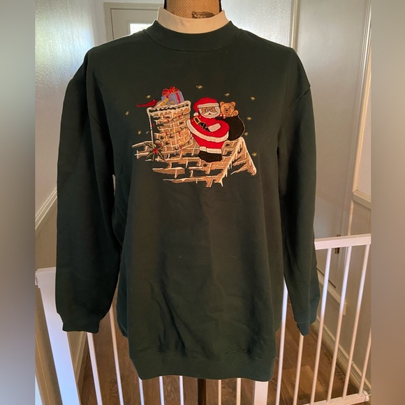 Like New Sweatshirt with Christmas Decor - Picture 1 of 4